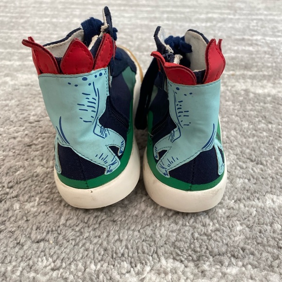 Mini Boden dinosaur stegosaurus hightop shoes - Picture 2 of 10